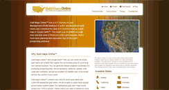 Desktop Screenshot of goldmapsonline.com